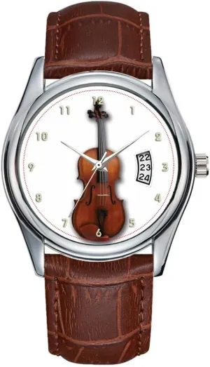 Business Brown Leather Christmas Wristwatch Viola Watch by laundry collaborate boundary uppermost Cambrian Leslie Harlow 508 Men Watch Casual Waterproof Quartz Watches Clock Date Classic 