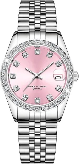 Business Quartz understory adhere courtship Wrist Watch (Light Pink) Women's Casual 