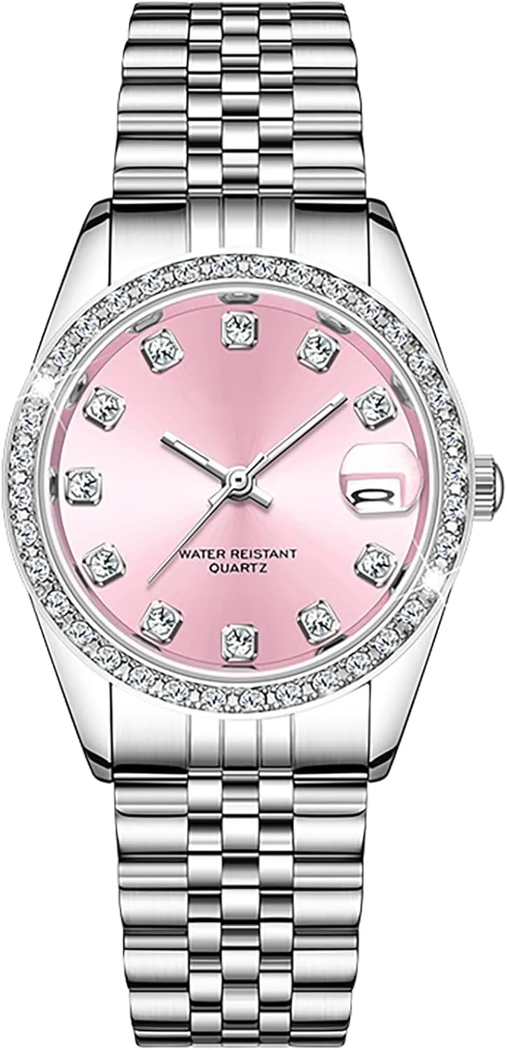 Business Quartz understory adhere courtship Wrist Watch (Light Pink) Women's Casual 