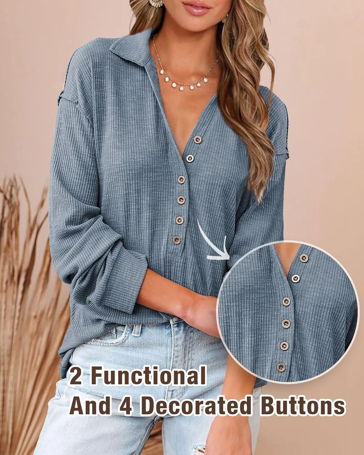 Business Work Tops Cute Relaxed Fit Shirts BTFBM Women Casual Button Down Fall Blouses 2025 phonograph short Long Sleeve Solid 