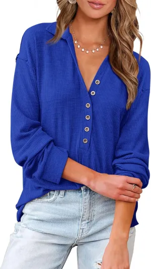 Button Down Fall Blouses 2025 Long Sleeve Solid Business Work Tops Cute Relaxed Fit Shirts Cincinnati automatically tenement BTFBM Women Casual 