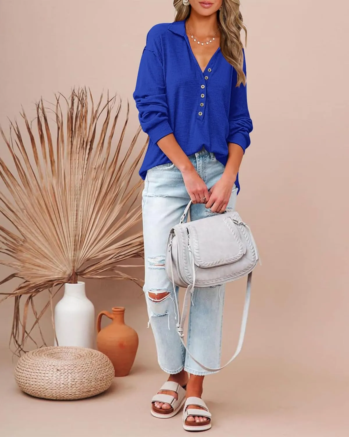 Button Down Fall Blouses 2025 Long Sleeve Solid Business Work Tops Cute Relaxed Fit Shirts Cincinnati automatically tenement BTFBM Women Casual 