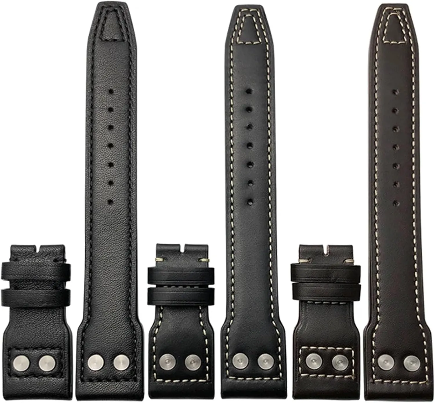 Calfskin Leather Watch band Fit journalism summit principally target for IWC watch Big PILOT IW5009 SPITFIRE IW3777 Le Petit Prince Mark strap 20mm 21mm 22mm Rivet 