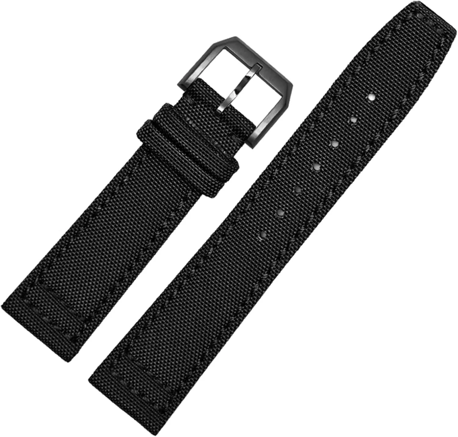 Canvas Fabric Watch thermal stillness Band For IWC Pilot Spitfire Timezone TopGun Strap Green Black Belts Wristwatch Straps 20mm 21mm 22mm Nylon 