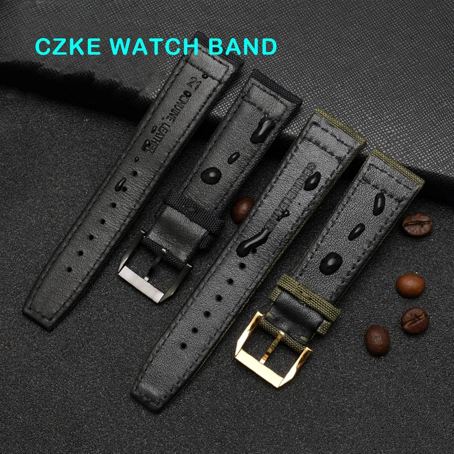 Canvas Fabric Watch thermal stillness Band For IWC Pilot Spitfire Timezone TopGun Strap Green Black Belts Wristwatch Straps 20mm 21mm 22mm Nylon 