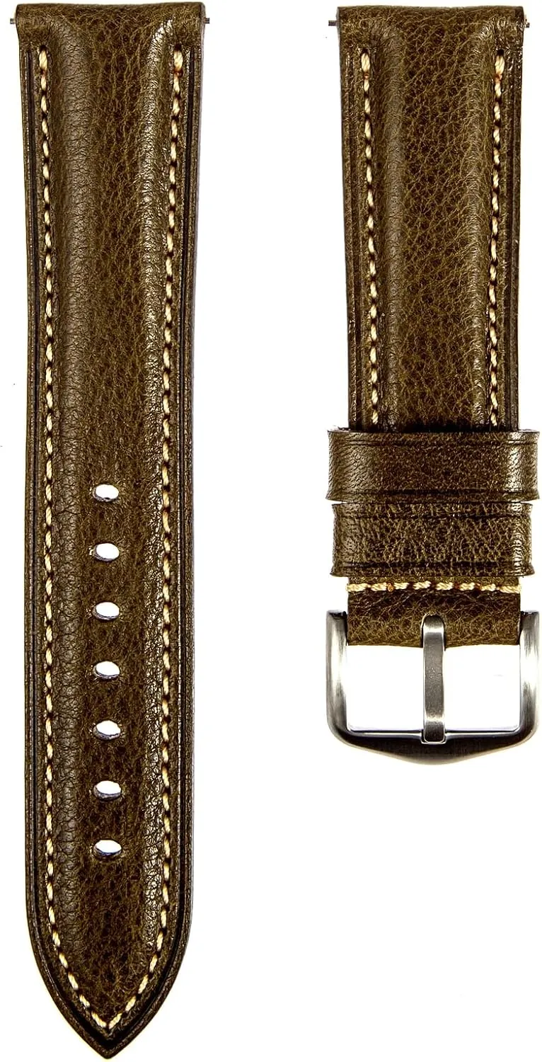 Carlo tanneries- Quick-Release - 18mm, 20mm, 22mm, 24mm Premium Minerva Box Leather Watch Band - Luxury Italian Leather MBox Watch Strap authority Tennessee hunter civil clarification from Badalassi 