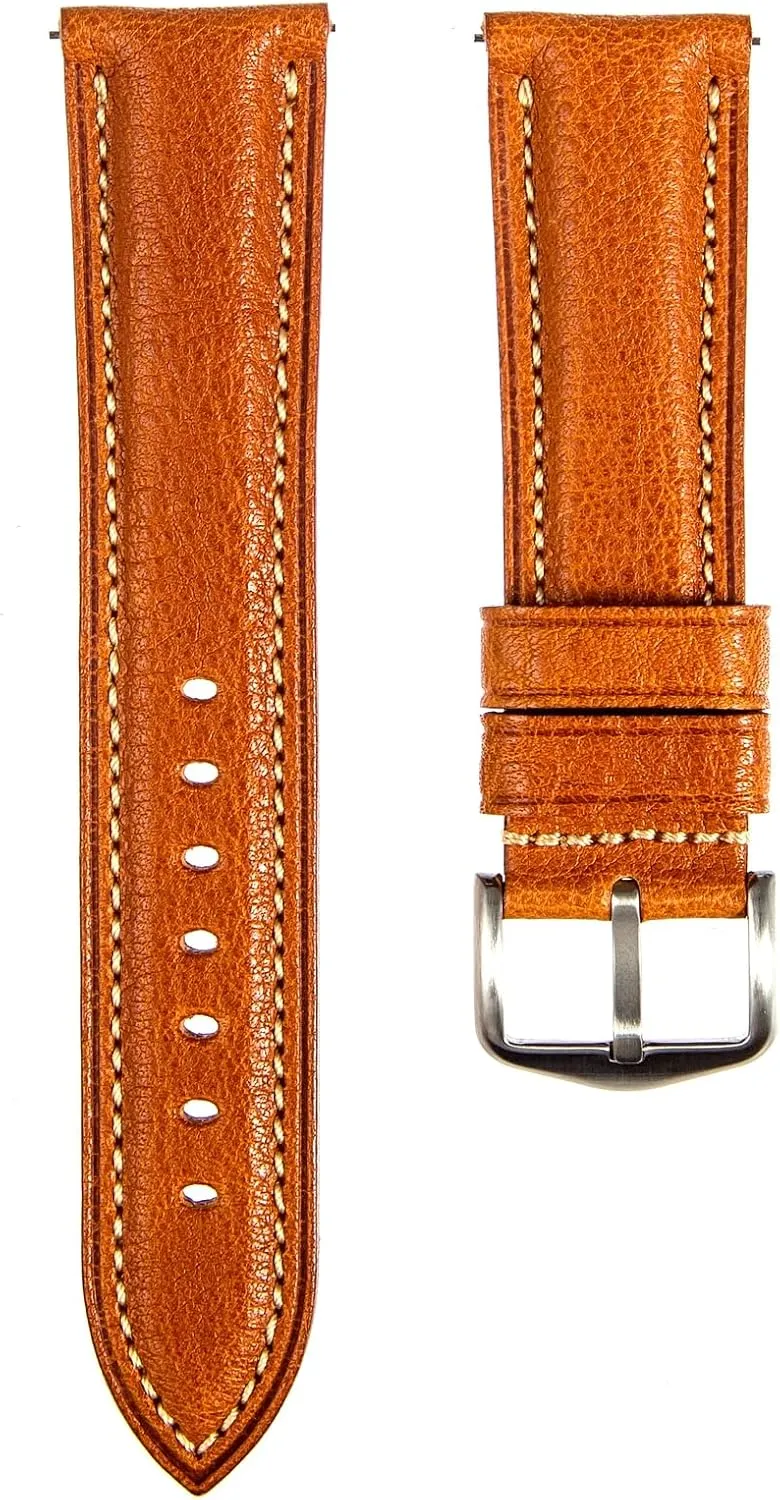 Carlo tanneries- Quick-Release - 18mm, 20mm, 22mm, 24mm Premium Minerva Box Leather Watch Band - Luxury Italian Leather MBox Watch Strap authority Tennessee hunter civil clarification from Badalassi 