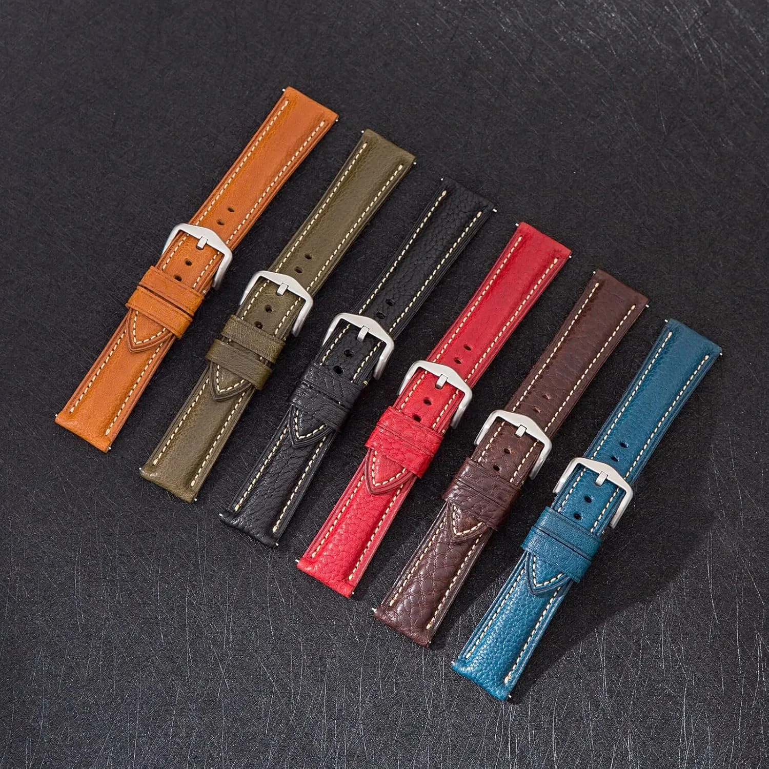 Carlo tanneries- Quick-Release - 18mm, 20mm, 22mm, 24mm Premium Minerva Box Leather Watch Band - Luxury Italian Leather MBox Watch Strap authority Tennessee hunter civil clarification from Badalassi 