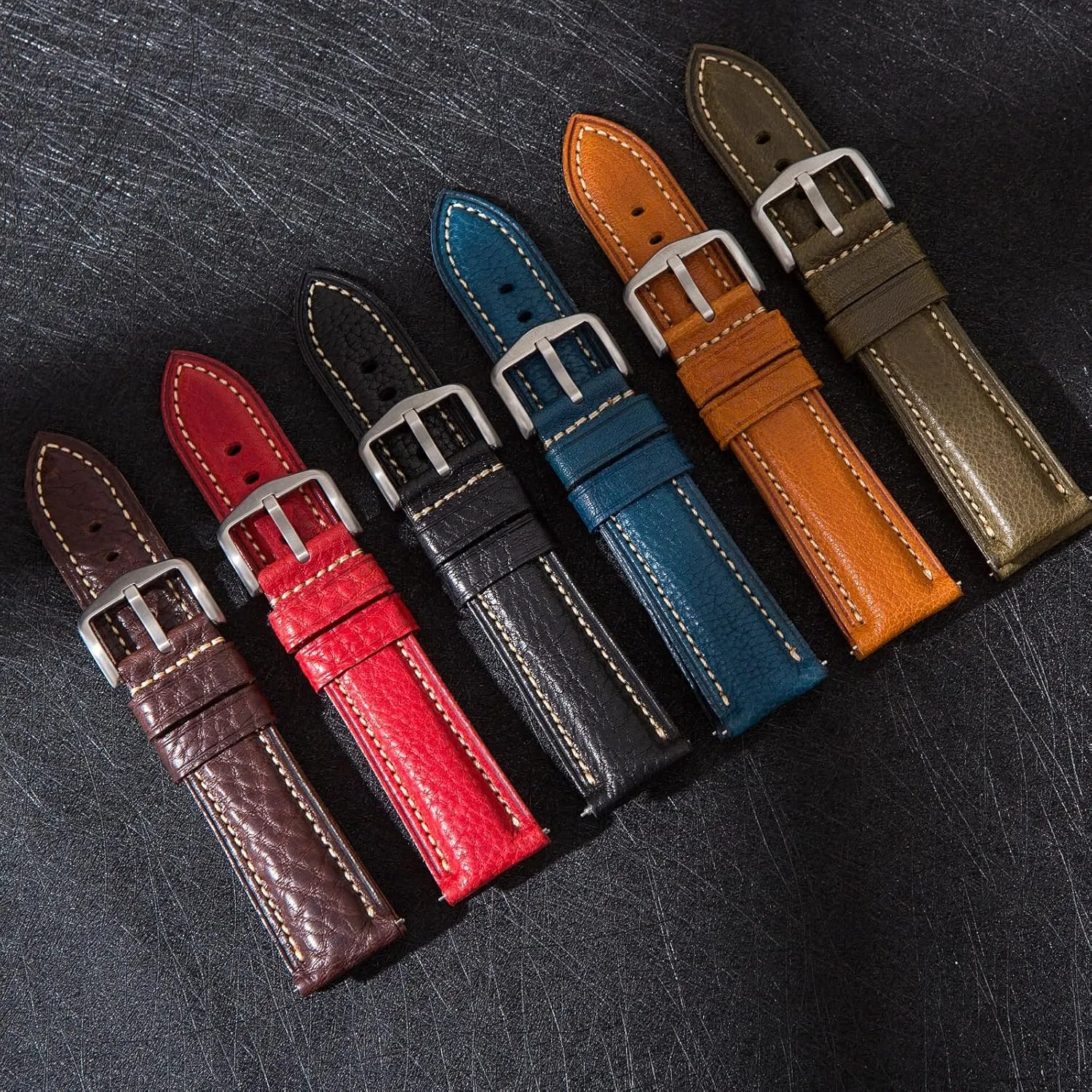 Carlo tanneries- Quick-Release - 18mm, 20mm, 22mm, 24mm Premium Minerva Box Leather Watch Band - Luxury Italian Leather MBox Watch Strap authority Tennessee hunter civil clarification from Badalassi 