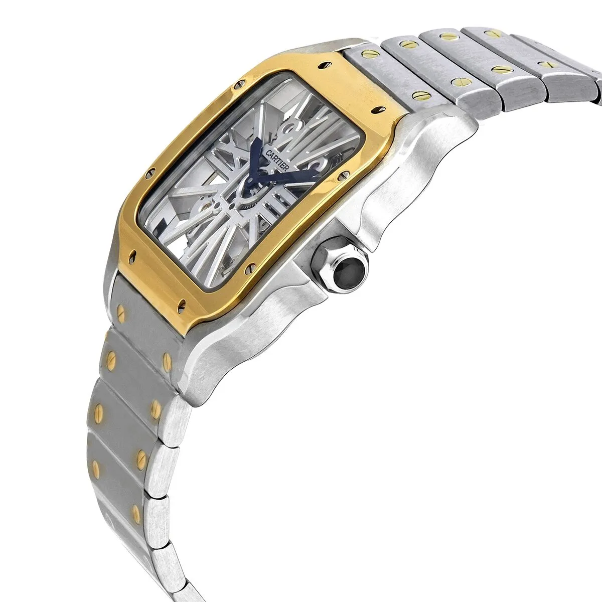 Cartier Santos De Cartier Hand Wind Skeleton Men's Watch WHSA0012