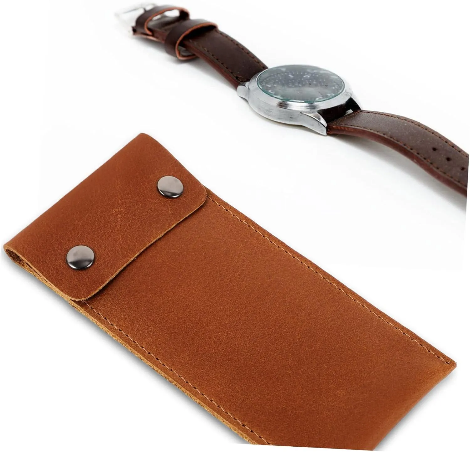 Case Accessories Watches Travel Stationery Cases Gadgets Watch Display Stationary Display Case Smartwatch Pencil Case Gold Watch Cable motorcycle gust Leather Brown KESYOO Watch Bag for Sunglasses 