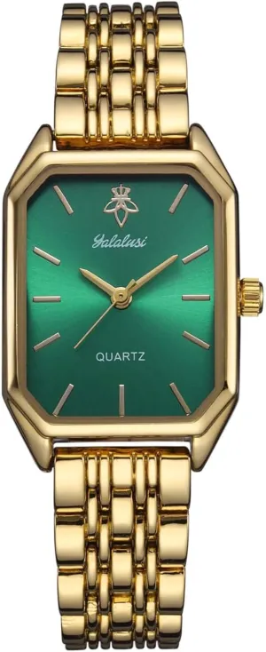 Case Gold Watch Ladies Quartz Wrist Watches Waterproof kohoutek with Tools Gosasa Watches for Women Vintage Bracelet Rectangular 