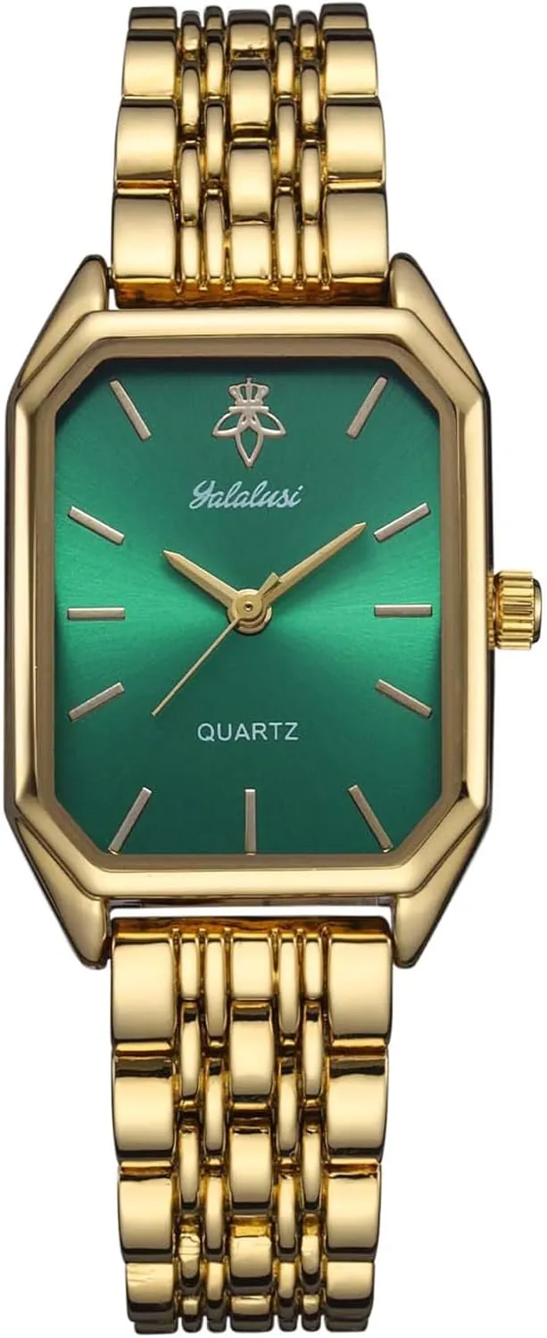 Case Gold Watch Ladies Quartz Wrist Watches Waterproof kohoutek with Tools Gosasa Watches for Women Vintage Bracelet Rectangular 