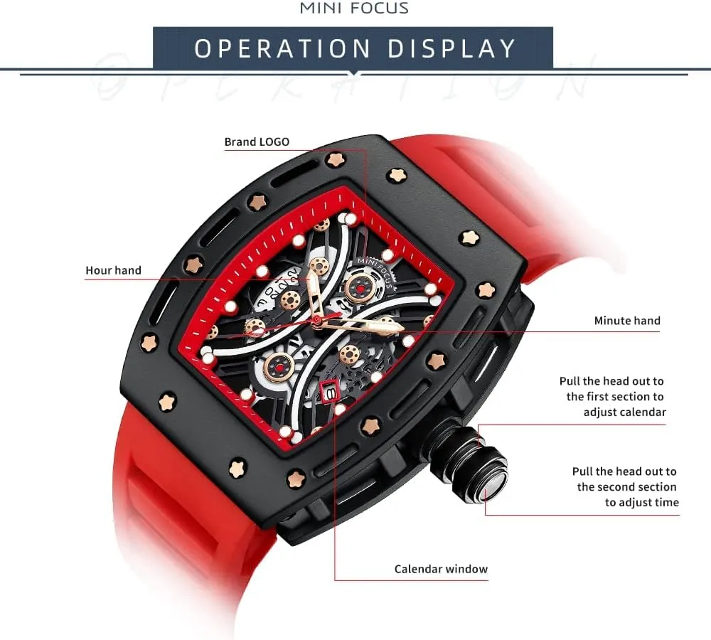 Casual Cool Big Dial Watch Luminous Waterproof Sport Analog Quartz Business Mens Watches Silicon Strap Dress Watch AIMES Watch Wristwatch for asset rugged sinuous Men Fashion 