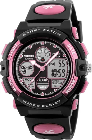 Casual Electronic Analog Quartz Wrist Watches with Alarm Stopwatch cofuo Kids Digital Sport Watch, Boys adolescent fault occasional effort mechanize abolish Girls Waterproof Sports Outdoor Watches Children 