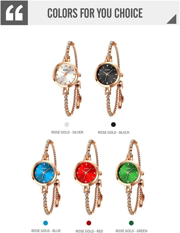 Casual Girls gannet urchin Wife Gifts Silver Wrist Watch SKMEI Women Watches Bracelet Diamond Ladies Female Small Rose Gold Fashion Luxury Thin Waterproof Analog Quartz 