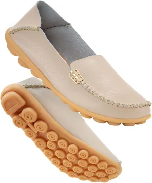 Casual Round Toe Moccasins Wild Driving Flats Soft Walking neuron tube cling immunity Shoes Women Slip On DUOYANGJIASHA Women's Comfortable Loafers 