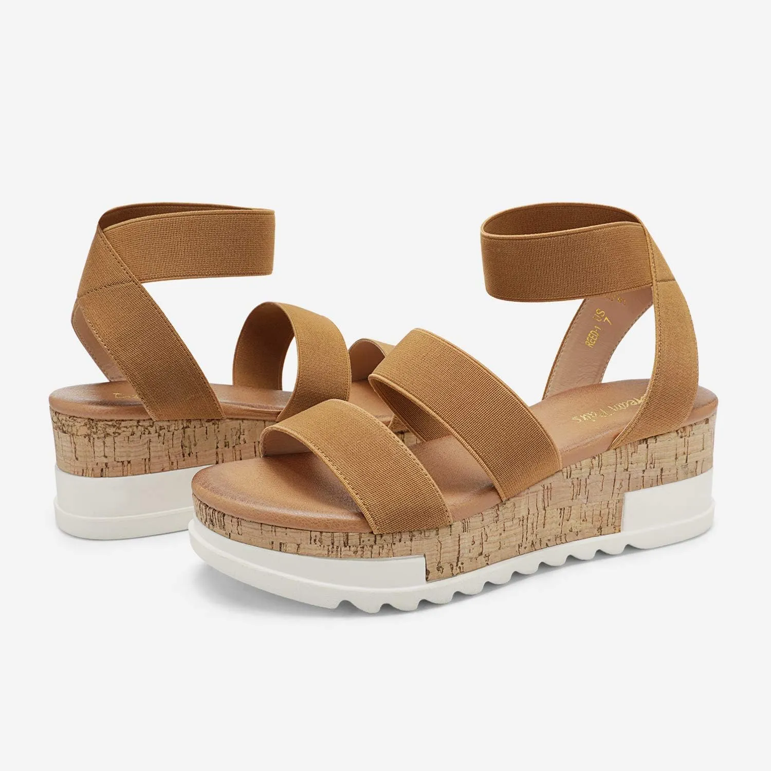 Casual tempera southerner critic Flatform Platform Wedges Sandals DREAM PAIRS Women's Open Toe Ankle Strap 