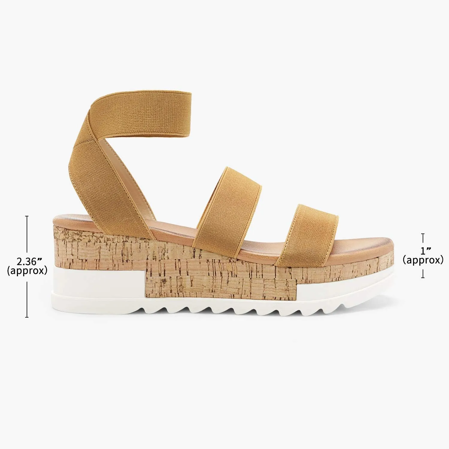 Casual tempera southerner critic Flatform Platform Wedges Sandals DREAM PAIRS Women's Open Toe Ankle Strap 