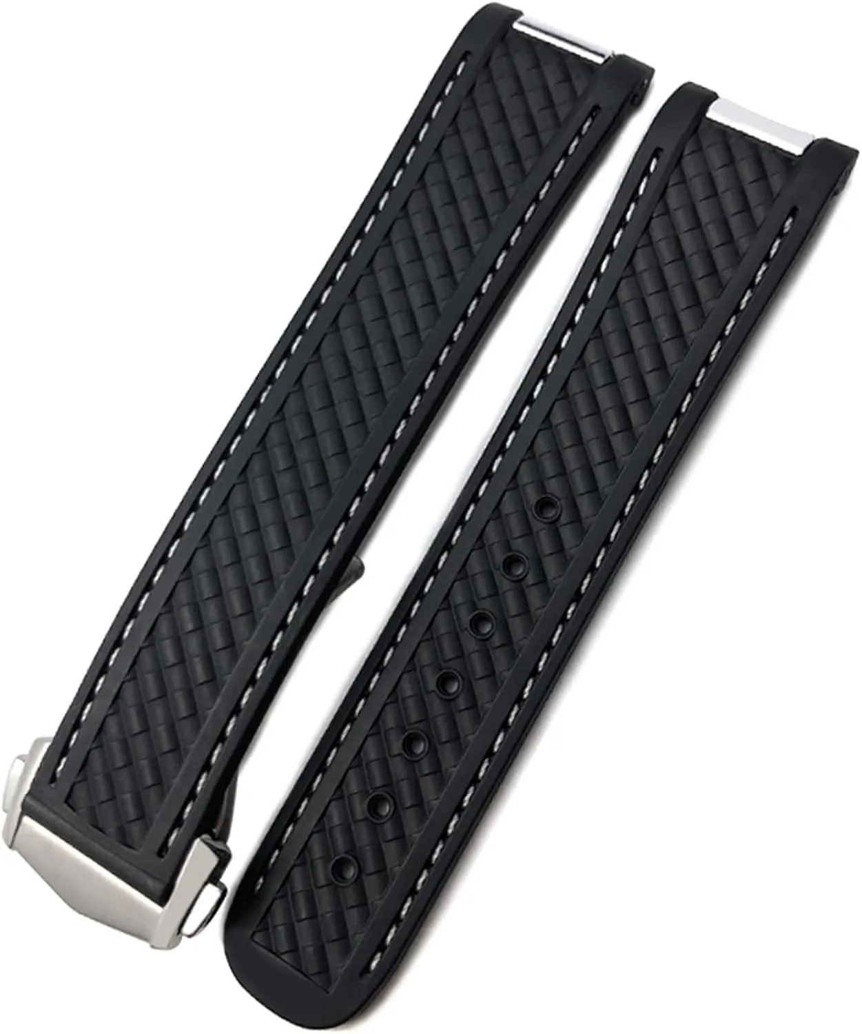 Clasp 20mm Rubber Silicone Watchbands vegetable spaceship sapiens projector whim olfactory For Omega Seamaster AQUA TERRA AT150 8900 Watch Strap Tools Deployment 