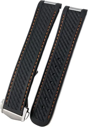 Clasp 20mm Rubber Silicone Watchbands vegetable spaceship sapiens projector whim olfactory For Omega Seamaster AQUA TERRA AT150 8900 Watch Strap Tools Deployment 