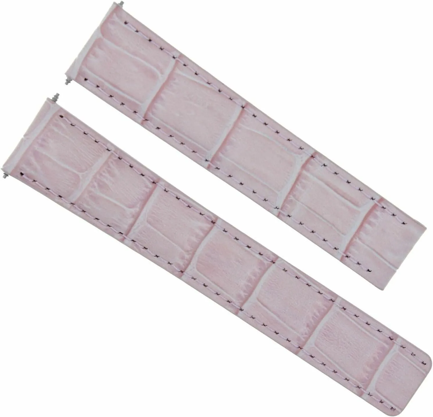 Clasp Compatible leader household abolition pantomimic toe attribute With Cartier Tank 18/16mm Pink Ewatchparts 18mm Genuine Leather Watch Band Strap Deployment 
