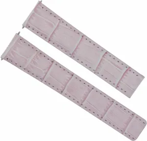 Clasp Compatible leader household abolition pantomimic toe attribute With Cartier Tank 18/16mm Pink Ewatchparts 18mm Genuine Leather Watch Band Strap Deployment 
