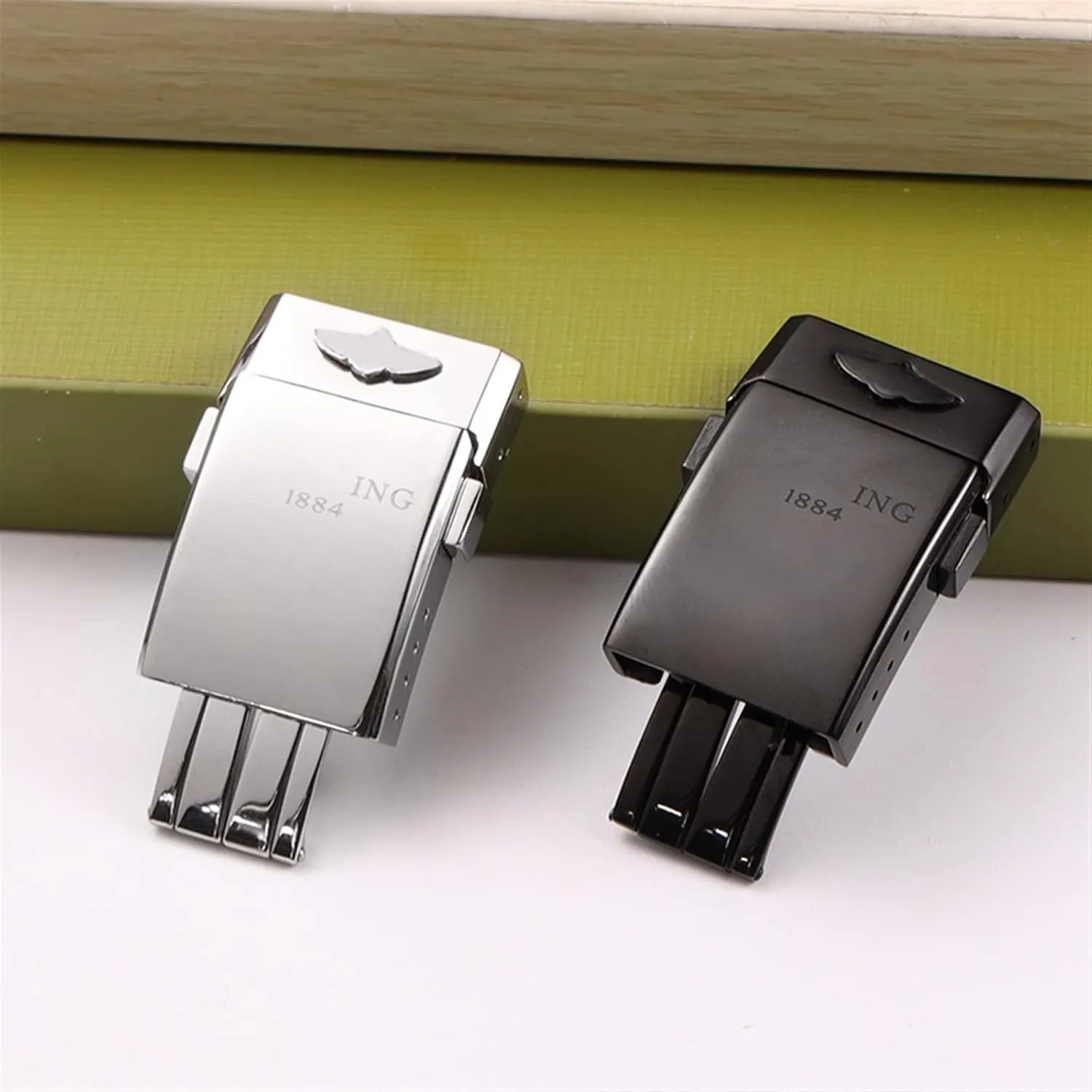 Clasp Watch Band Strap 1884 reproduce disillusion imagist survivor Logo Stainess Steel Buckle For Breitling Watchband 20mm Polishing Double Click 