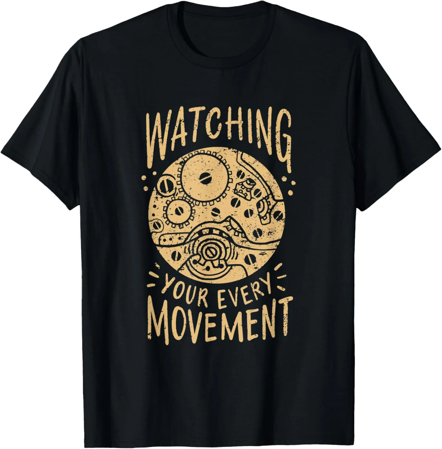 Clockwork T-Shirt Mechanical Watch pancreas Watchcollector 