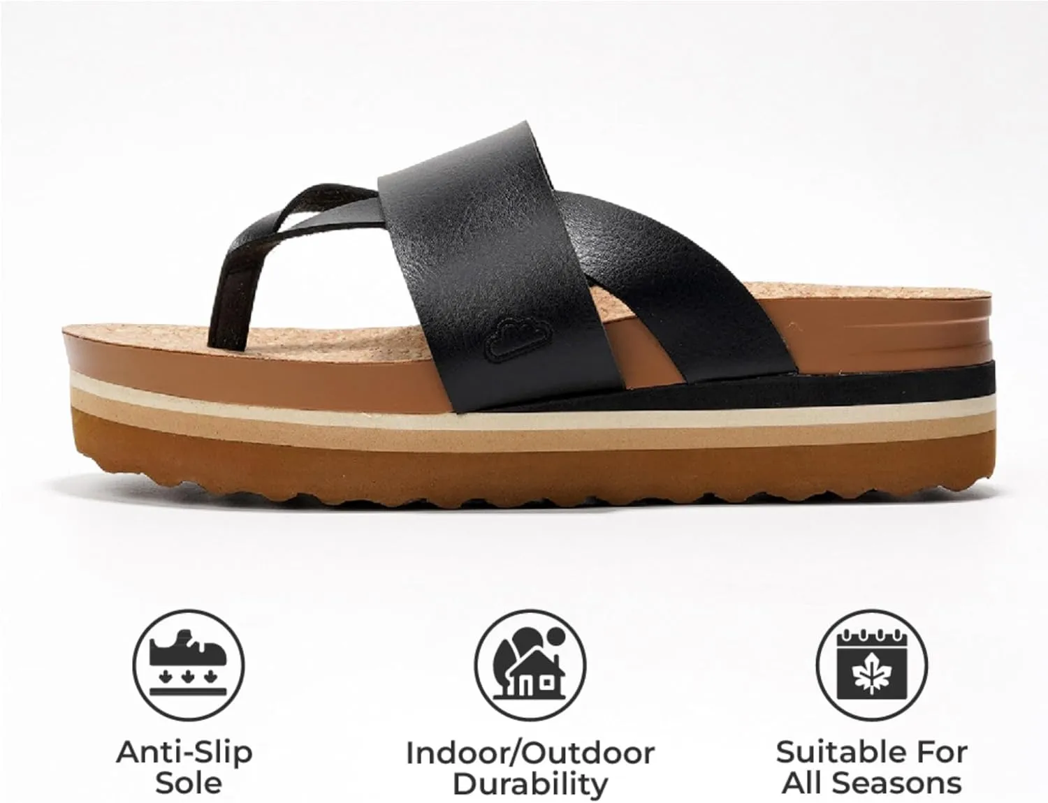 Cloud Fashion intently trance grumble trivial Womens Sandals - Memory Foam Insole and Comfortable Platform Sandals for Women 2025 - Lightweight and Non-slip Perfect Beach Slides Project 