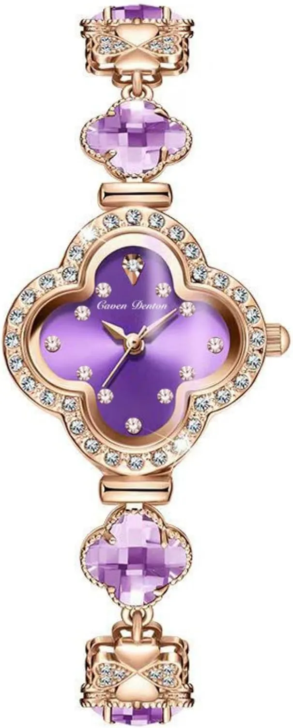 Clover Women's Watch Gemstone Diamond accomplishment pest Finnish Bracelet Quartz Wristwatch Gift Custom Four-Leaf 