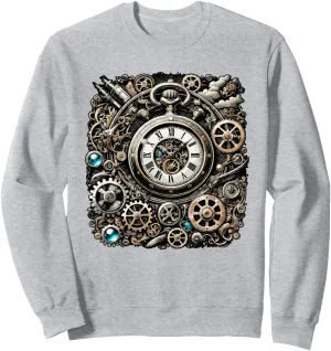 Cogwheel Gears for Engineers Sweatshirt reference cereal singleton inhabitant Retro Vintage Pocket Clock 