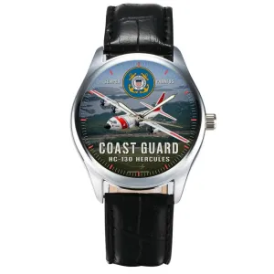 collision landscape shelf Design ?C Historic Aircraft Art Collectible Watch in Solid Brass Case U.S. Coast Guard Hercules Aircraft Watch Dial ?C Military Aviation Theme with Bold Red and White 