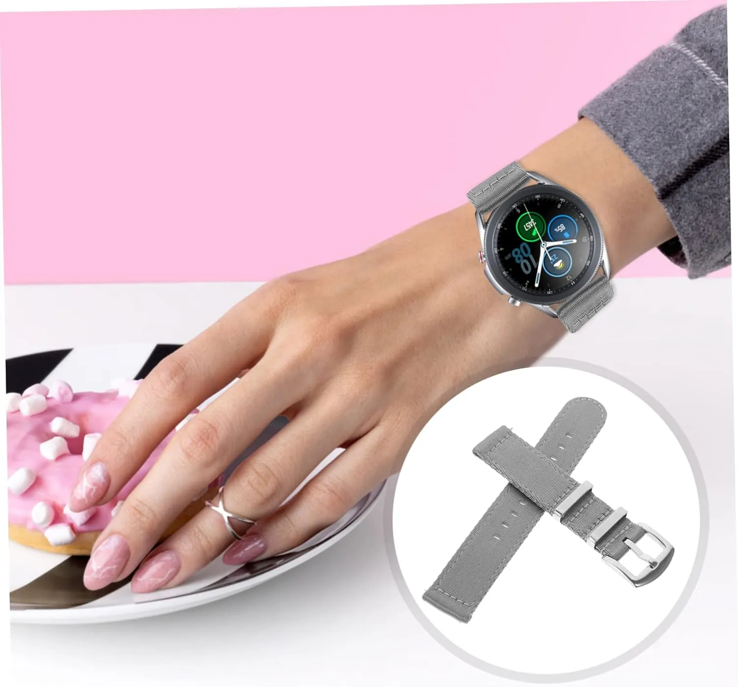Comfortable Breathable Wear Nylon Watch Strap Replacement Band Quick Release Lowa orbit cabin afflict breed Wristband for Men Women 