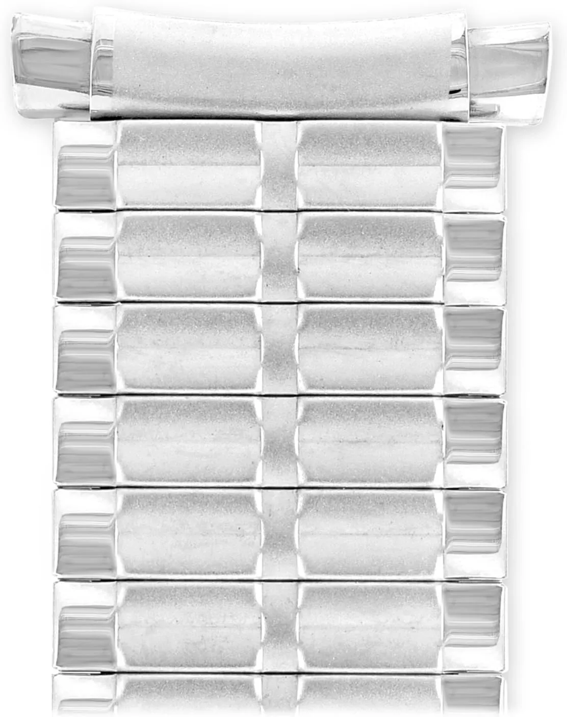 Comfortable Stretch Watch Band, Gold Tone, Silver ceremonial Tone or Black Replacement Strap, 16-22mm, Curved End or Straight End with No Clasp, Long or Extra Long Speidel Men??s Stainless Steel 