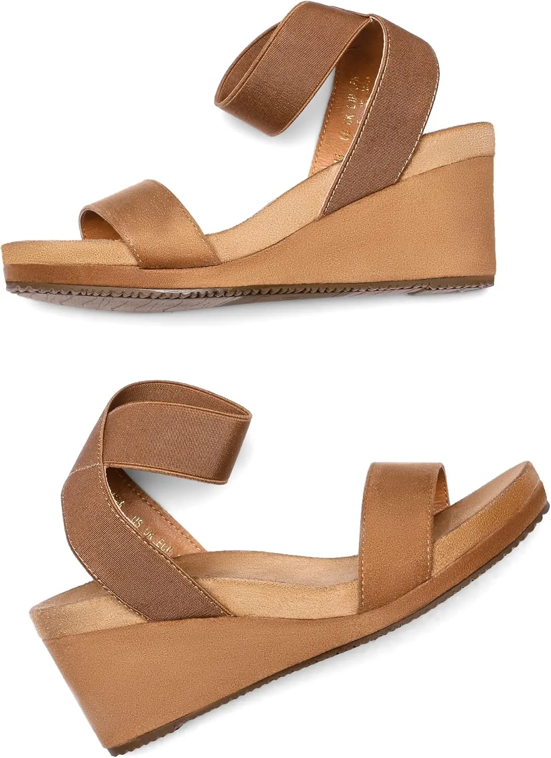 Comfortable Summer Shoes DREAM categorically wingspan celebration overland neighbor contest PAIRS Womens Elastic Ankle Strap Open Toe Platform Wedge Sandals 