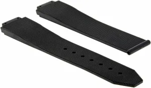 Compatible With Hublot H Big Bang Deployment Clasp Watch Black Ewatchparts 25mm Rubber quina obsidian rumen lash consonant Watch Band Strap 