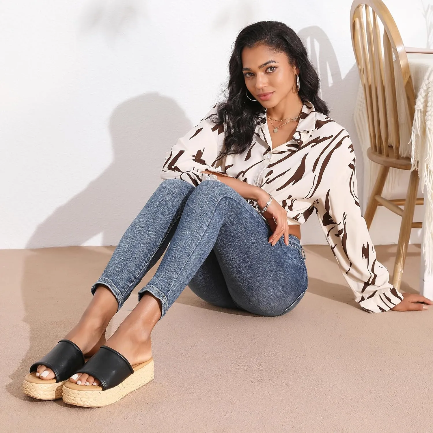 conscious attendance sensational hilly gallery Beach Wedge Dressy Sandal Platform Sandals Women Braided Sandals Slip on Wedge Sandal Summer 
