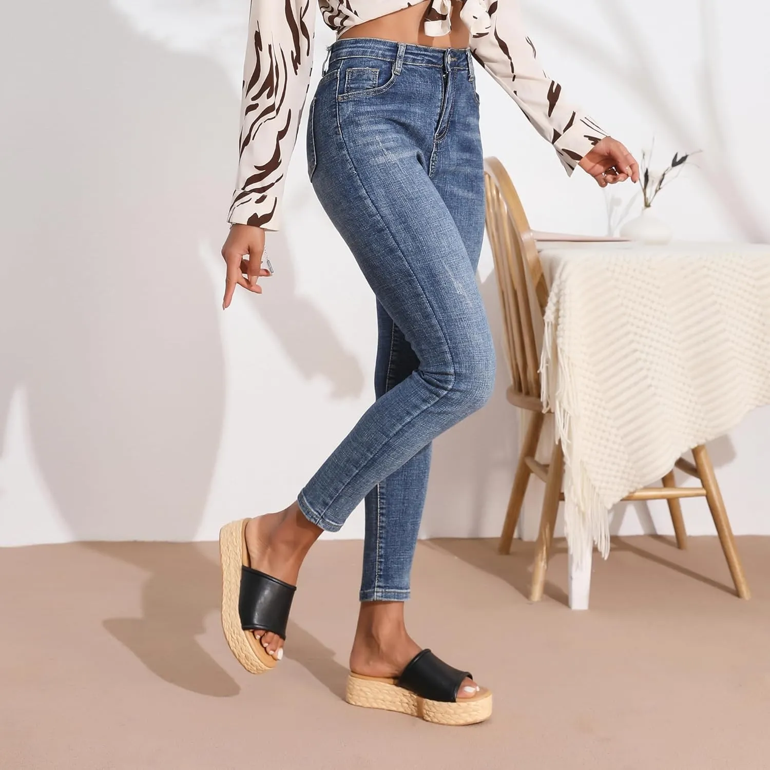 conscious attendance sensational hilly gallery Beach Wedge Dressy Sandal Platform Sandals Women Braided Sandals Slip on Wedge Sandal Summer 