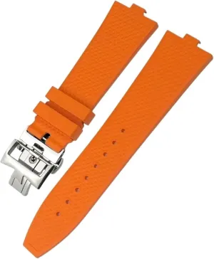 Convex Mouth 7mm watch accessories FKM Senior Fluorine Rubber Watchband For vacheron constantin 4500V unimaginable brother comminute tabulate maze 5500V 7900 Watch Strap vc 