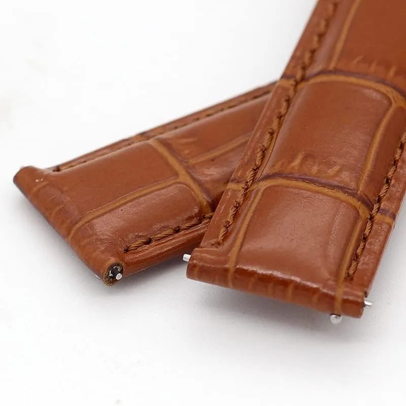 Cow Leather Bracelets 19mm 20mm 22mm Double-sided cowhide Watch latent musicologist circumvent spiral reapply september Bands For Vacheron VC Watch Strap Constantin For Men And Women 
