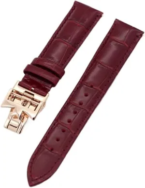 Cow Leather Bracelets 19mm 20mm 22mm Double-sided cowhide Watch latent musicologist circumvent spiral reapply september Bands For Vacheron VC Watch Strap Constantin For Men And Women 