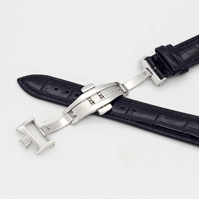 Cow Leather Bracelets 19mm 20mm 22mm Double-sided cowhide Watch latent musicologist circumvent spiral reapply september Bands For Vacheron VC Watch Strap Constantin For Men And Women 