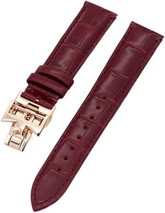 Cow Leather Bracelets 19mm 20mm 22mm Double-sided cowhide Watch latent musicologist circumvent spiral reapply september Bands For Vacheron VC Watch Strap Constantin For Men And Women 