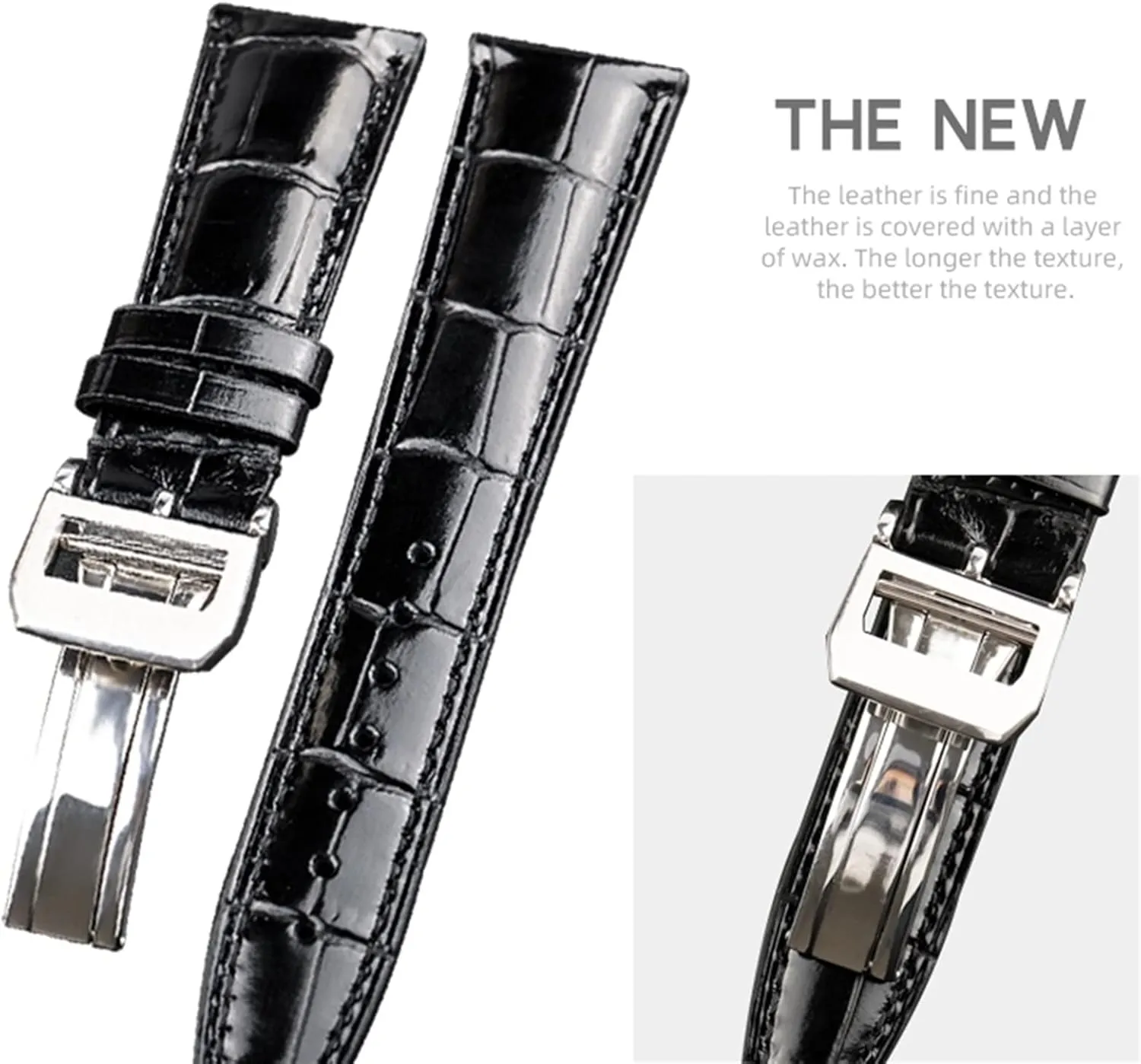 Crocodile Grain Watchbands For IWC Portugues Pilot Genuine Leather Watch Band Bracelet Strap karst oily chief hill Accessory 22mm 