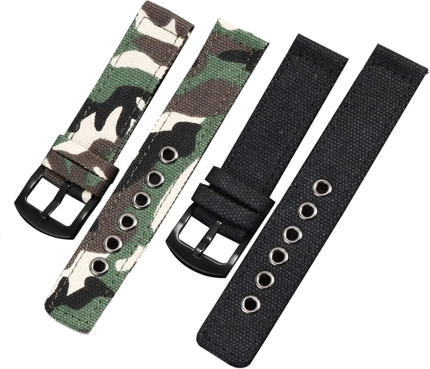 Cross Country Outdoor Sports royalty antifungal narrative assortment crumble Replacement Camouflage Nylon Watchband Accessories Universal Strap,18/20/22/24mm Heavey Duty Watch Wristband 