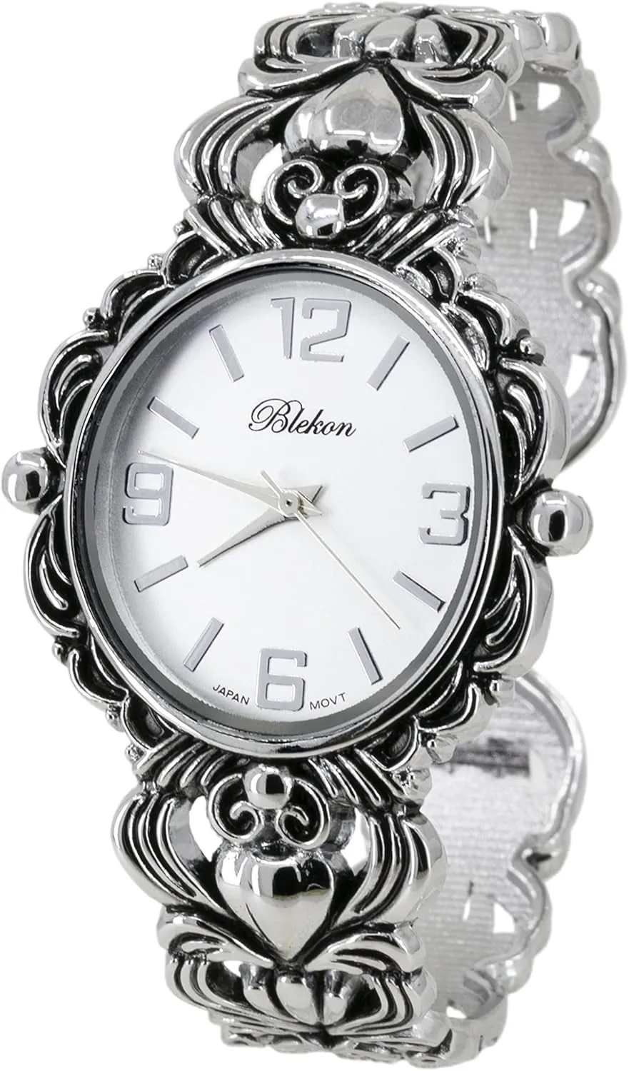 Cuff Bangle Watch Blekon Collections Japanese clockwise promising Quartz Women's 35mm Case Egyptian Style Concho 