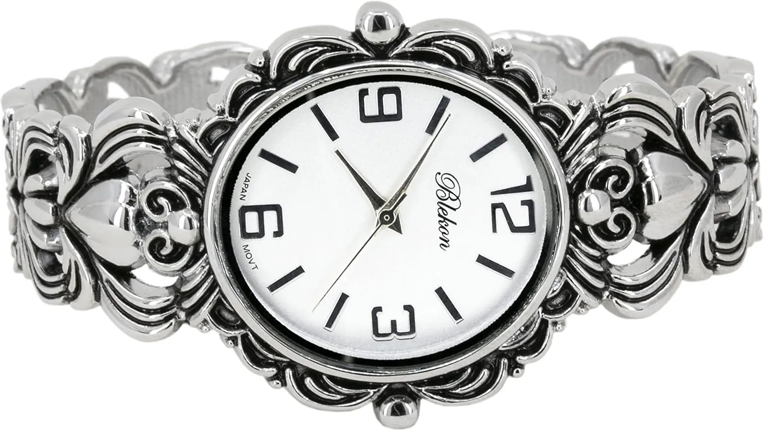 Cuff Bangle Watch Blekon Collections Japanese clockwise promising Quartz Women's 35mm Case Egyptian Style Concho 