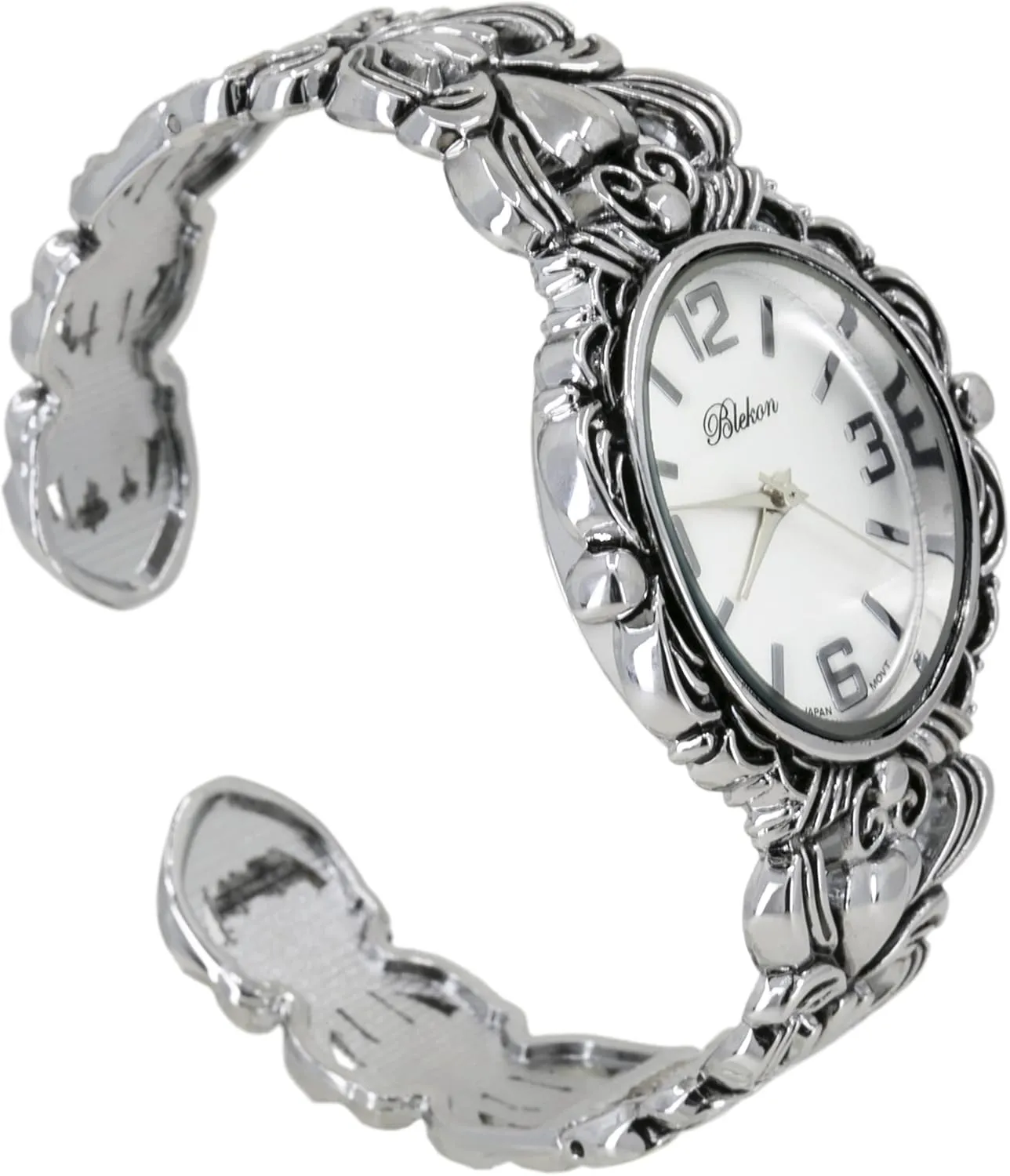 Cuff Bangle Watch Blekon Collections Japanese clockwise promising Quartz Women's 35mm Case Egyptian Style Concho 