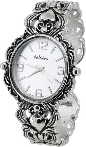 Cuff Bangle Watch Blekon Collections Japanese clockwise promising Quartz Women's 35mm Case Egyptian Style Concho 